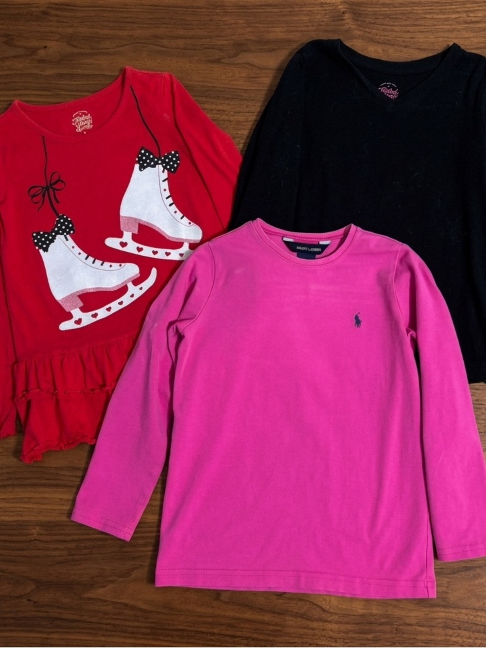 Bundle of 3 Girls Long Sleeve Shirts — Size 6